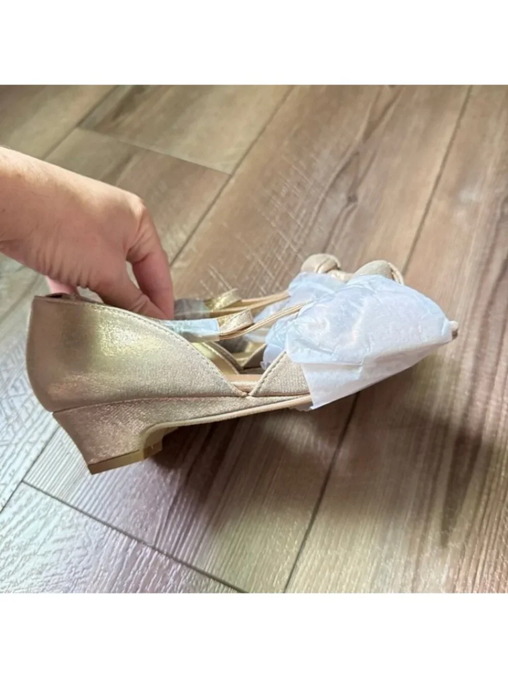 NIB Joyfolie Girl Lucia Heels Shoes in Rosegold 2Y size 2 Youth